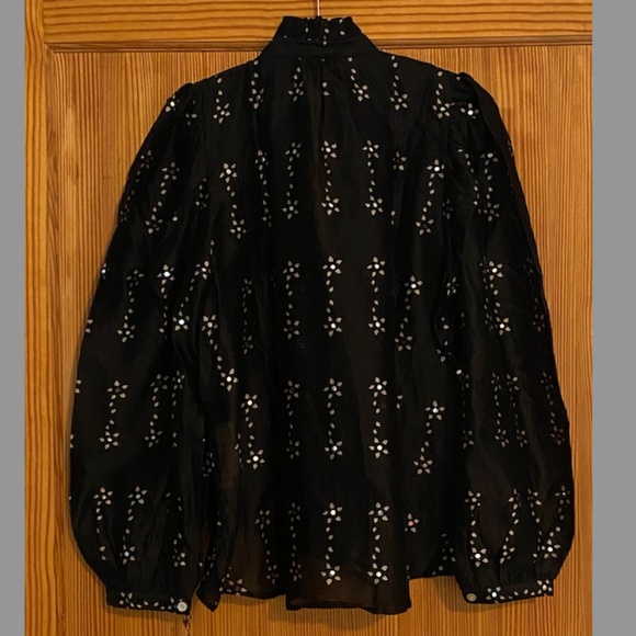 NWT ALIX OF BOHEMIA Annabel Black Daisy Shirt - Picture 6 of 10
